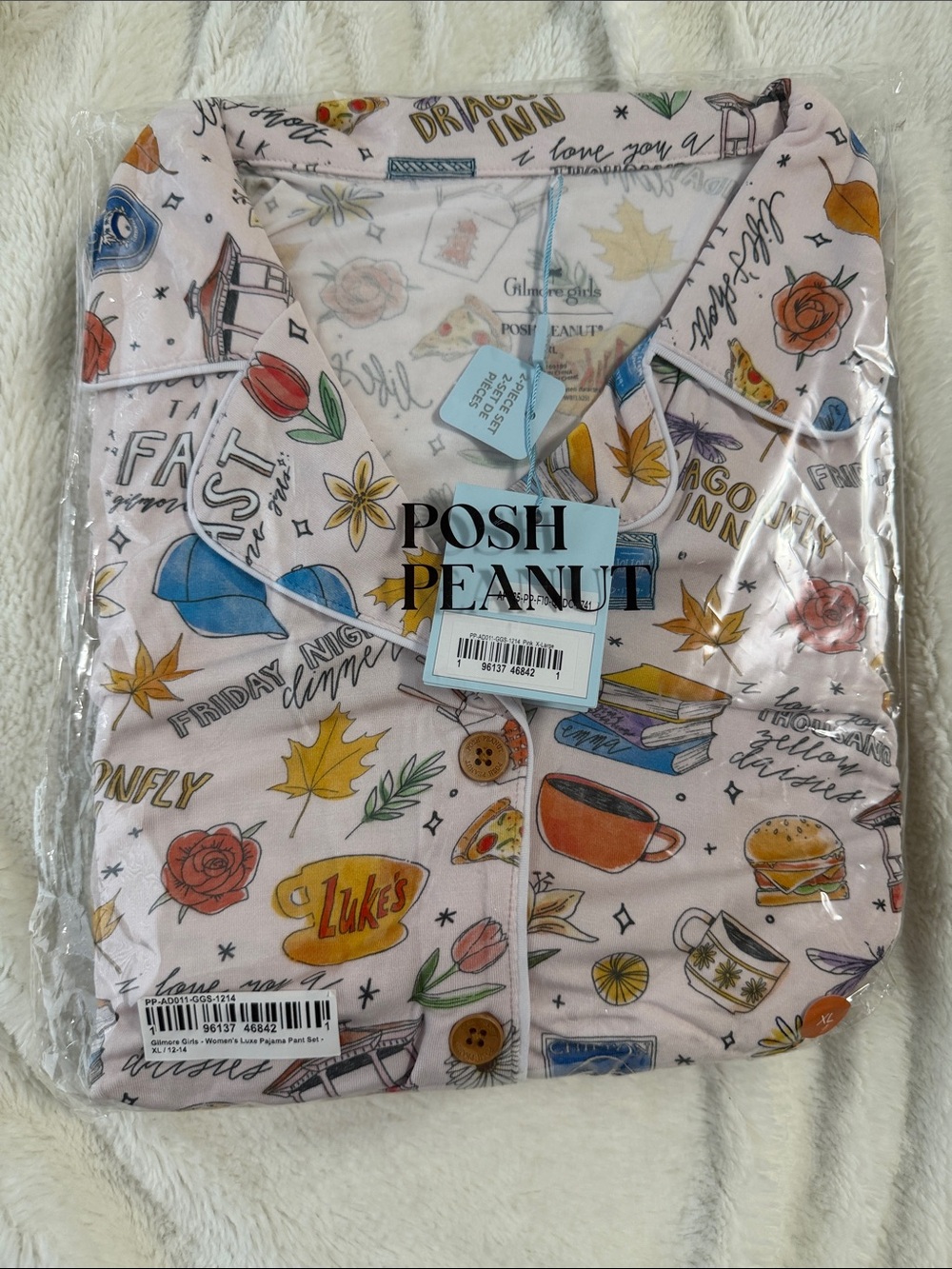 Gilmore Girls x Posh Peanut Women’s Luxe Pajama Set XL